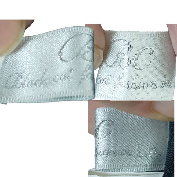 Black Cat Fashion Silk Blend Metallic Lace Midi Dress L Grunge - Picture 10 of 12